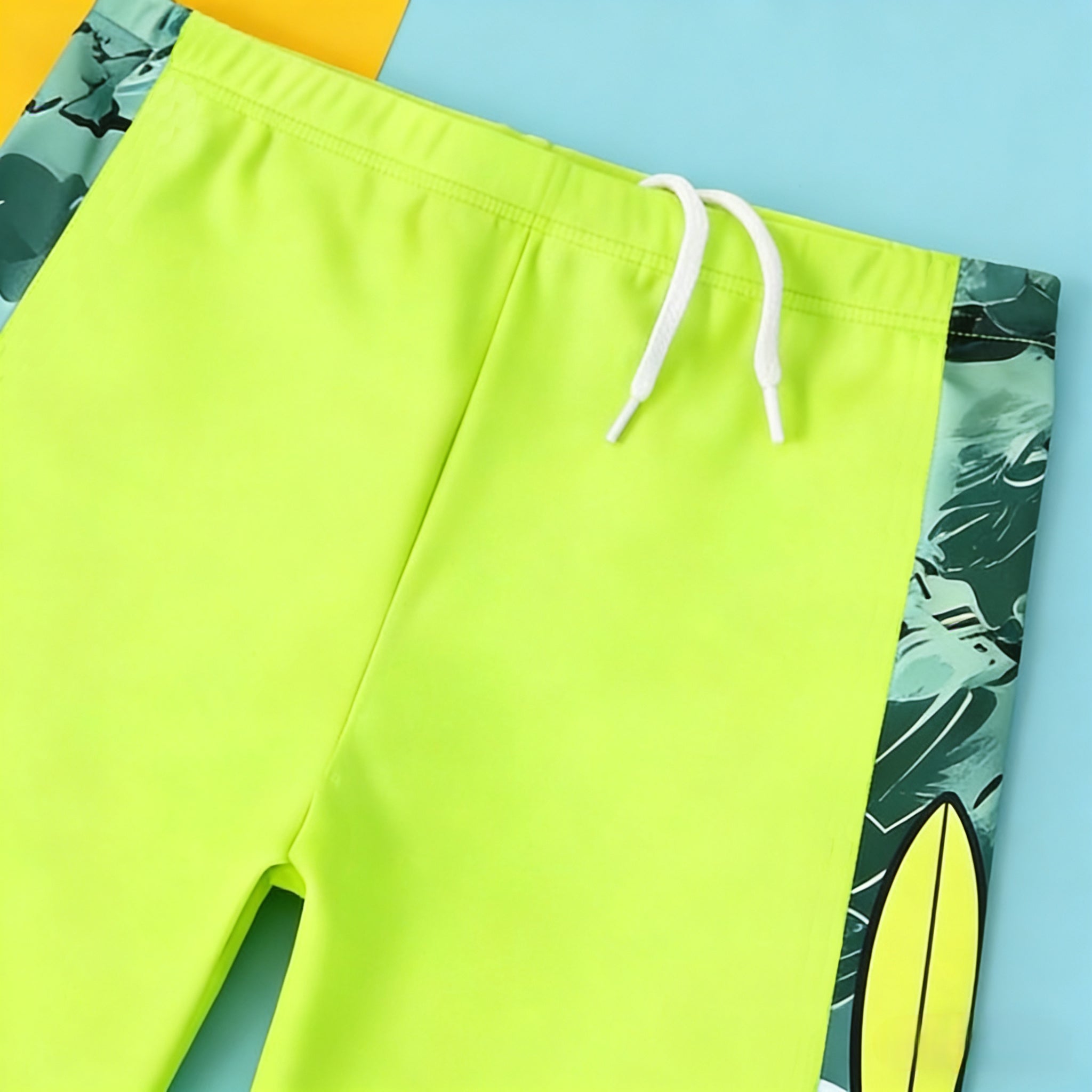 New 2PC Rashguard Set for Kids New Long Sleeve Tops + Short Quick Dry Swimwear for Boys 3-11Y