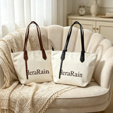 Chic Minimalist Style Shoulder Bag Trendy HeraRain Design Everyday Casual Office School Tote Bag for Women