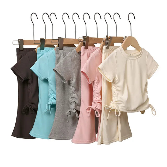 Kids Summer Terno Set - Comfortable Cotton T-Shirt & Shorts (2-12Y)