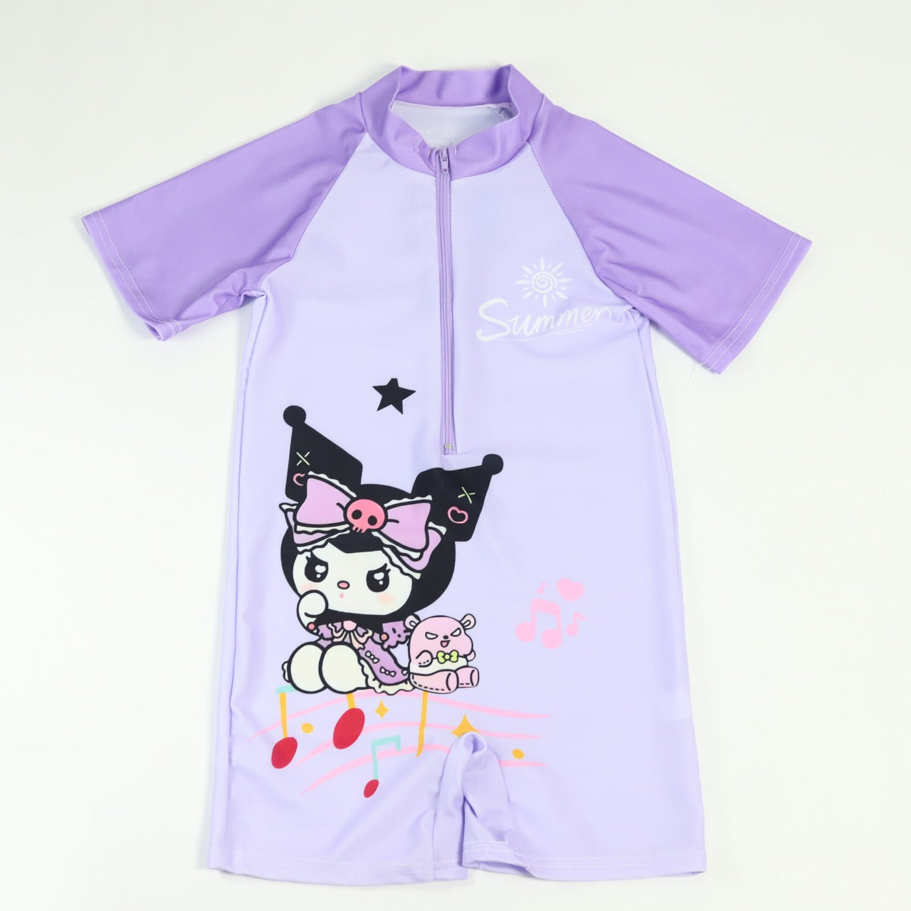 Rashguard for Kids Girls 3-11Y Cute Cinnamon Design Quick Dry Long Sleeve & Short Sleeve Tie-Dye Print Swimwear for Girls