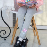 Embroided 3D Flower Lace Leggings for kids High Quality Plain Cotton Leggings for Girls 3-10Y trouser pants
