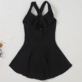 Women's One-Piece Rash Guard Twist Knot Ruched Detail 3 Color Options Quick Dry Sun Protection