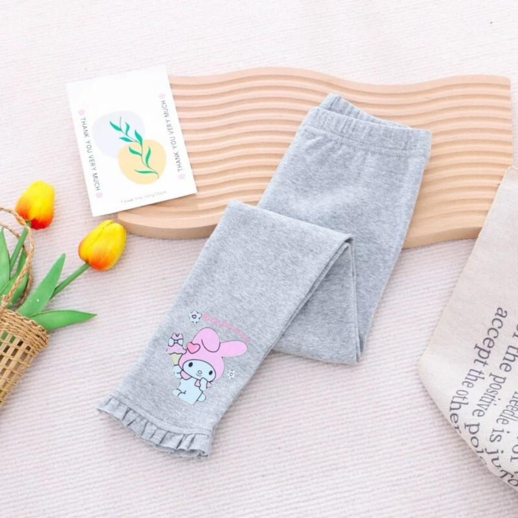 Embroided 3D Flower Lace Leggings for kids High Quality Plain Cotton Leggings for Girls 3-10Y trouser pants
