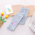 Embroided 3D Flower Lace Leggings for kids High Quality Plain Cotton Leggings for Girls 3-10Y trouser pants