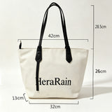 Chic Minimalist Style Shoulder Bag Trendy HeraRain Design Everyday Casual Office School Tote Bag for Women