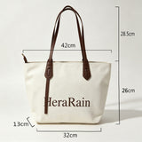 Chic Minimalist Style Shoulder Bag Trendy HeraRain Design Everyday Casual Office School Tote Bag for Women